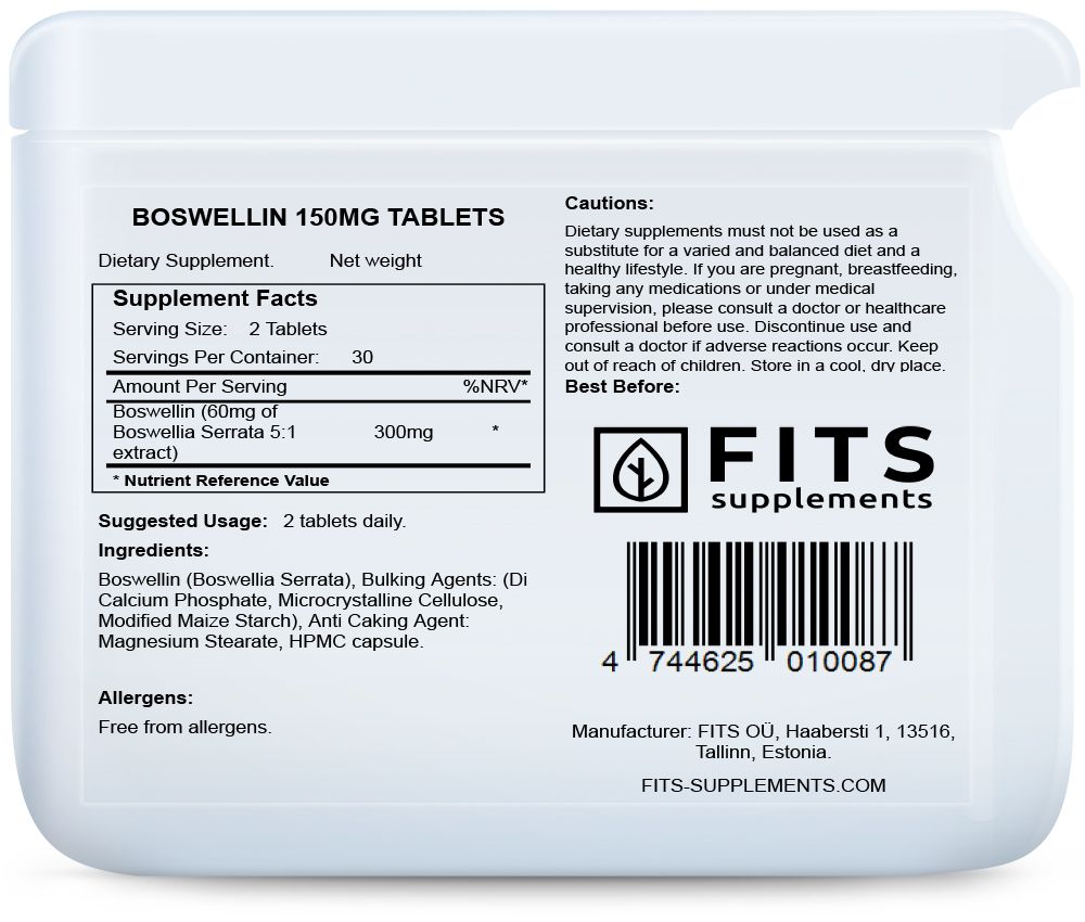 Boswellin 150mg 60 tabletek