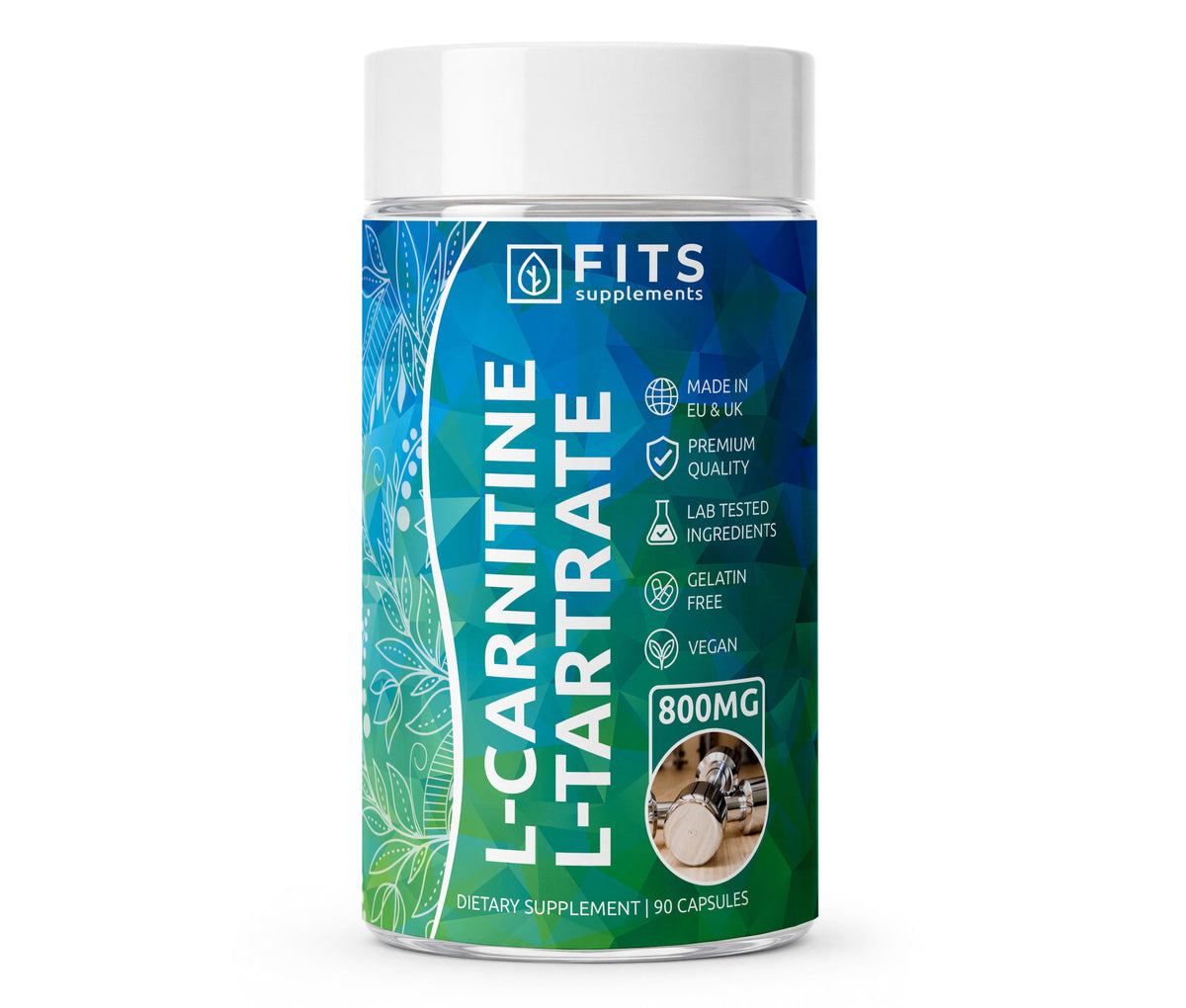 L-Carnitine L-Tartrate 800mg 90 capsules