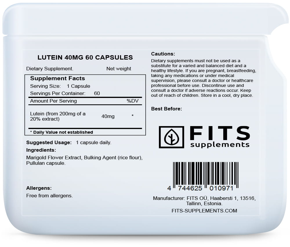Luteina 40mg 60 kapsułek