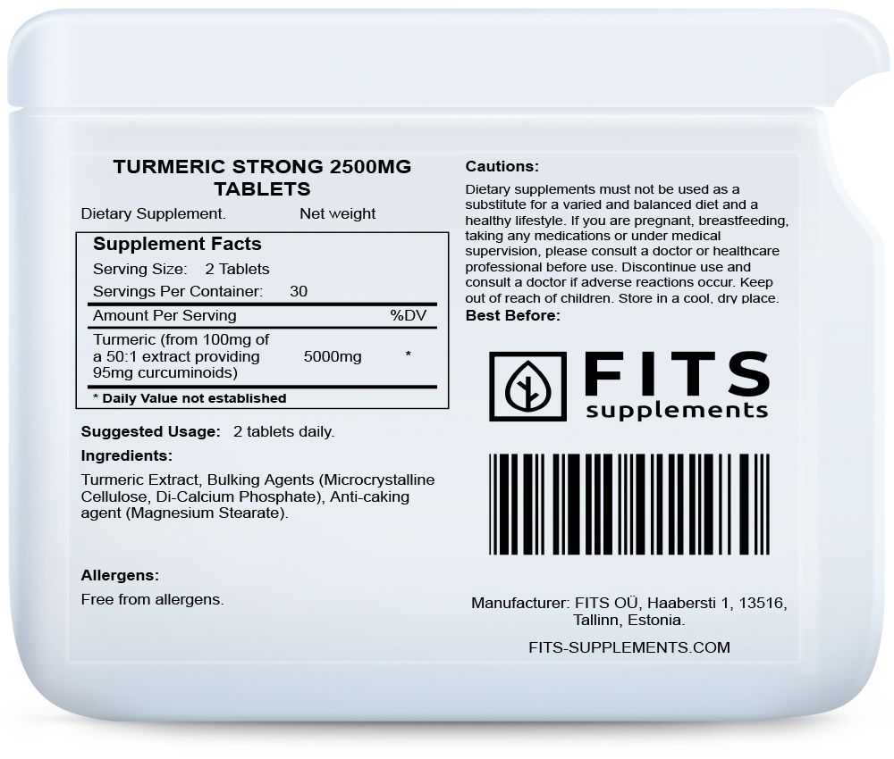 Kurkuma Strong 2500mg 60 tabletek