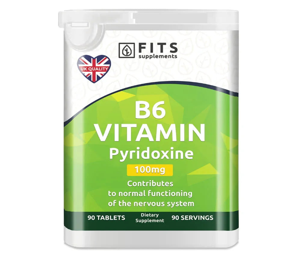Vitamin B6 100mg 90 tablets - FITS Dietary Supplements