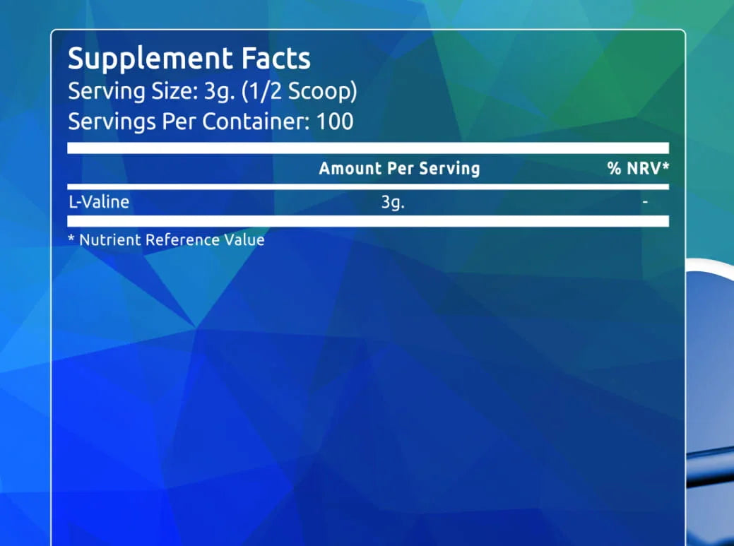 L-Valine powder 200g - FITS Dietary Supplements