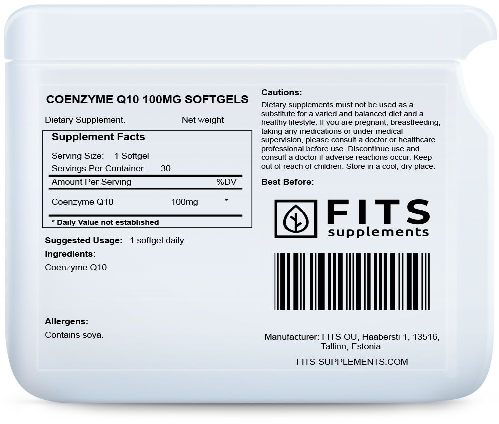 Koenzym Q10 100mg 30 miękkich kapsułek