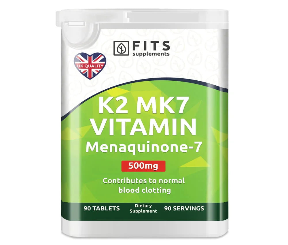 Vitamin K2 MK7 500 mcg 90 tablets - FITS Dietary Supplements