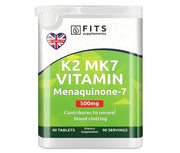 Vitamin K2 MK7 500 mcg 90 tablets - FITS Dietary Supplements