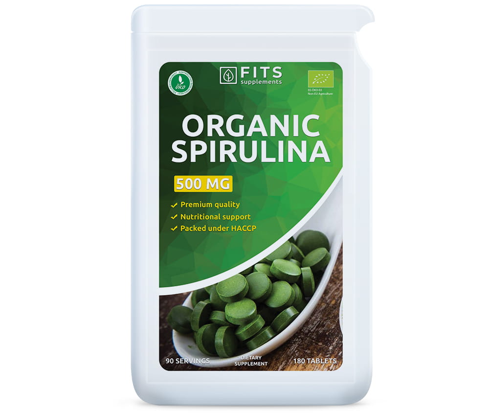 FITS Spirulina 500mg 180 tablets