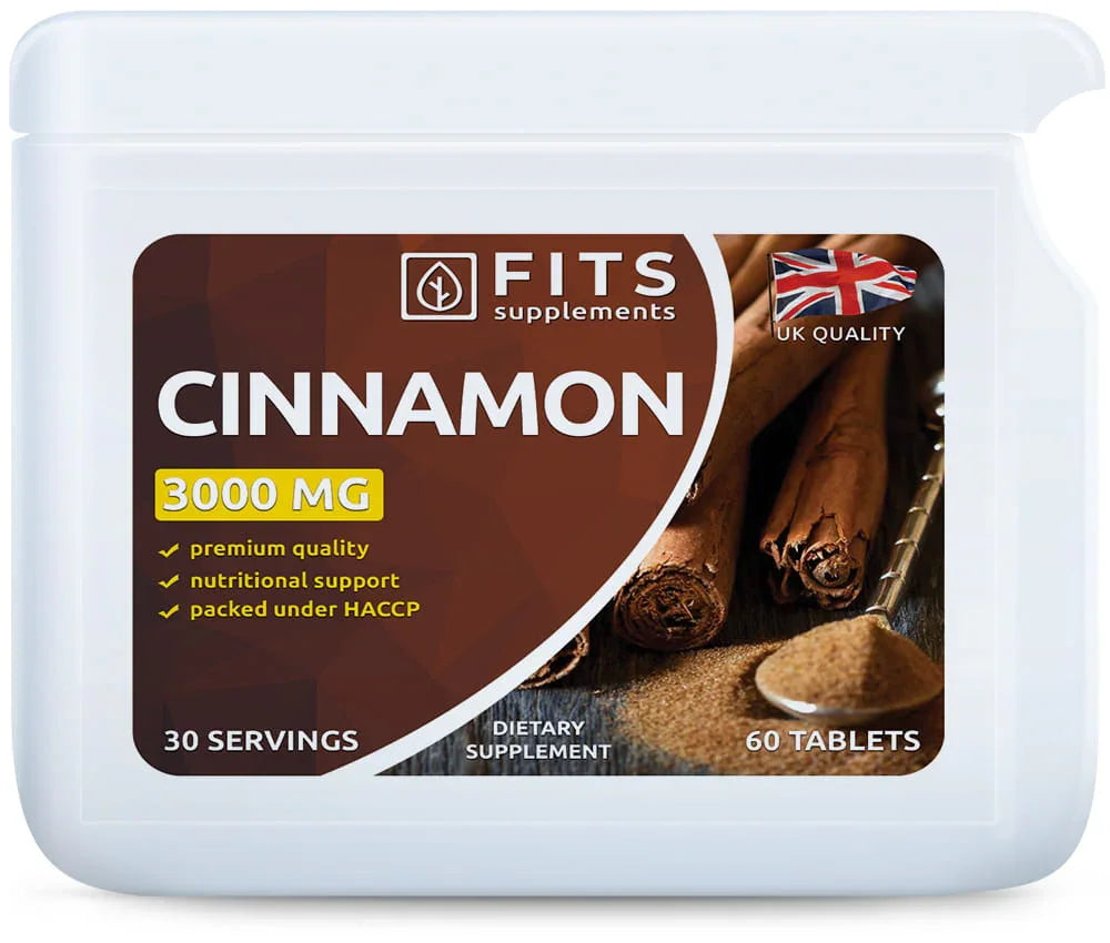 Cinnamon 3000mg 60 tablets - FITS Dietary Supplements