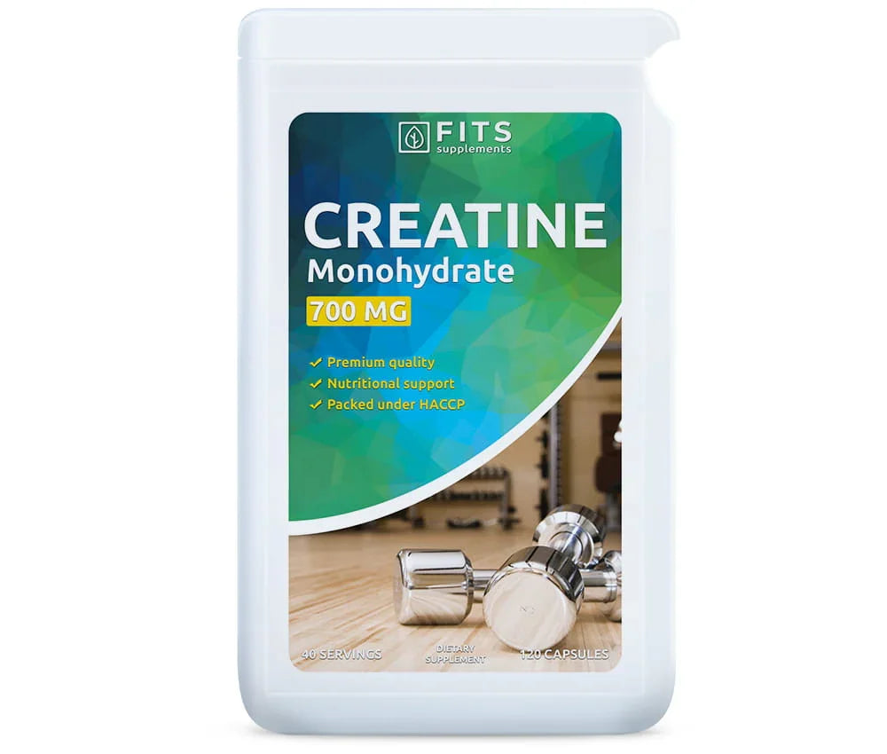 Creatine Monohydrate 700mg 120 capsules - FITS Dietary Supplements