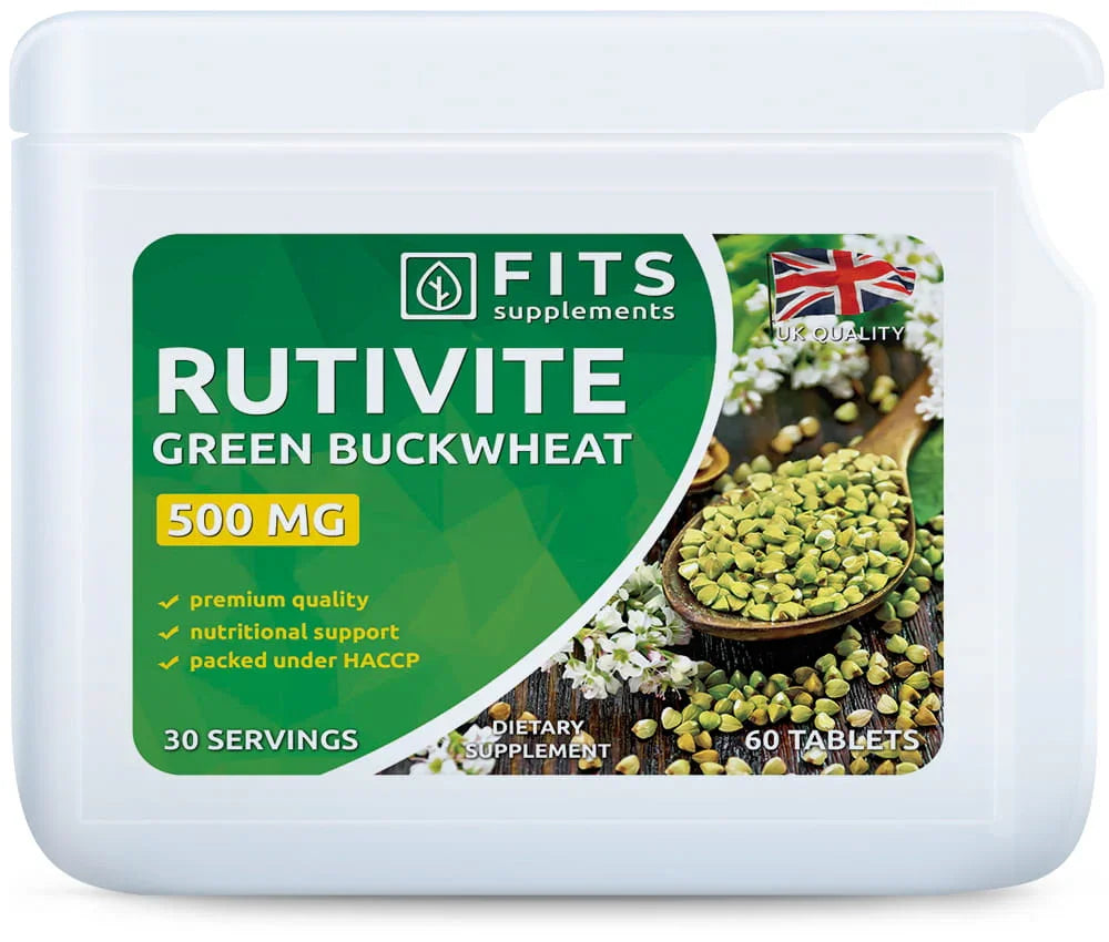 Rutivite Green Buckwheat 500mg 60 tablets - FITS Dietary Supplements