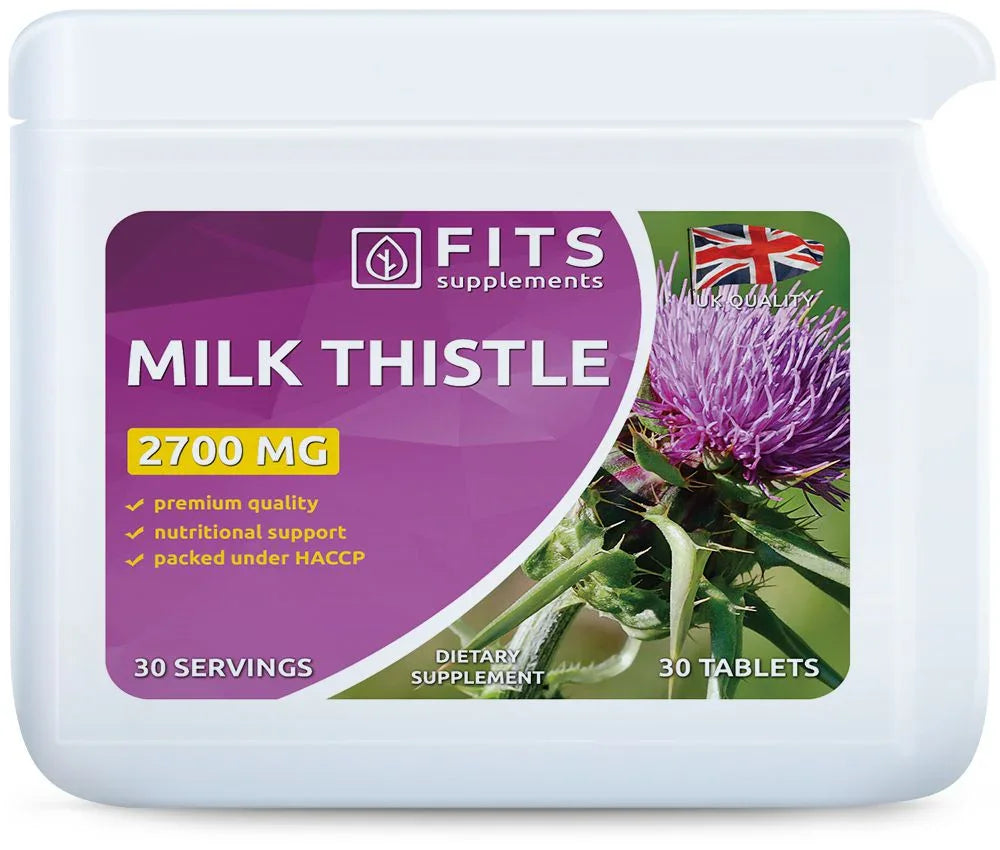 Milk Thistle 2700mg 30 tablets - FITS Dietary Supplements