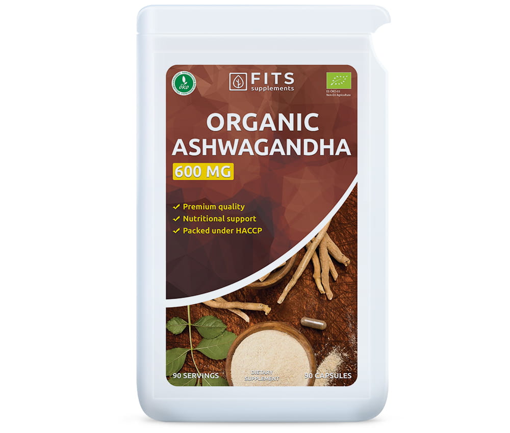 FITS Organiczna Ashwagandha 600mg 90 kapsułek - 1