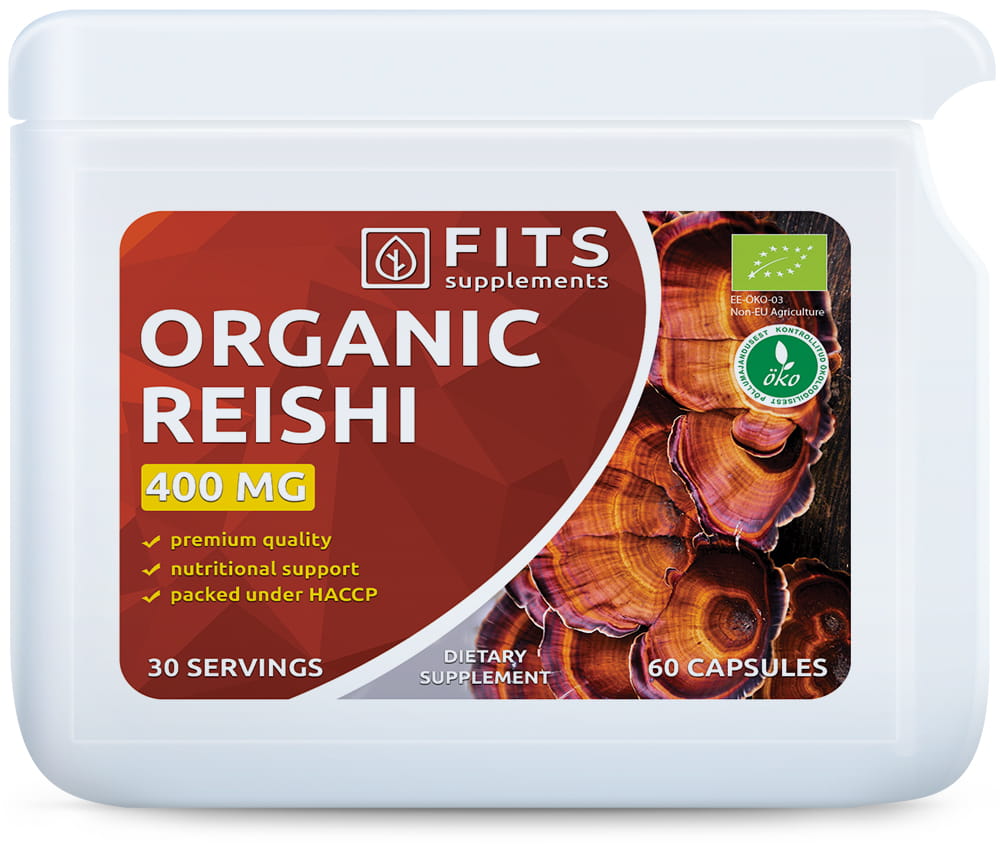 FITS Organiczny Reishi 400mg 60 kapsułek - 1