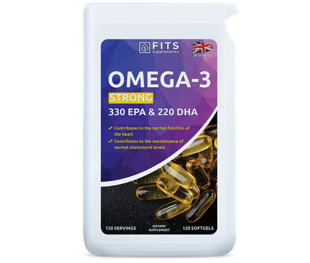 Omega-3 Strong 330 EPA and 220 DHA 120 softgels - FITS Dietary Supplements
