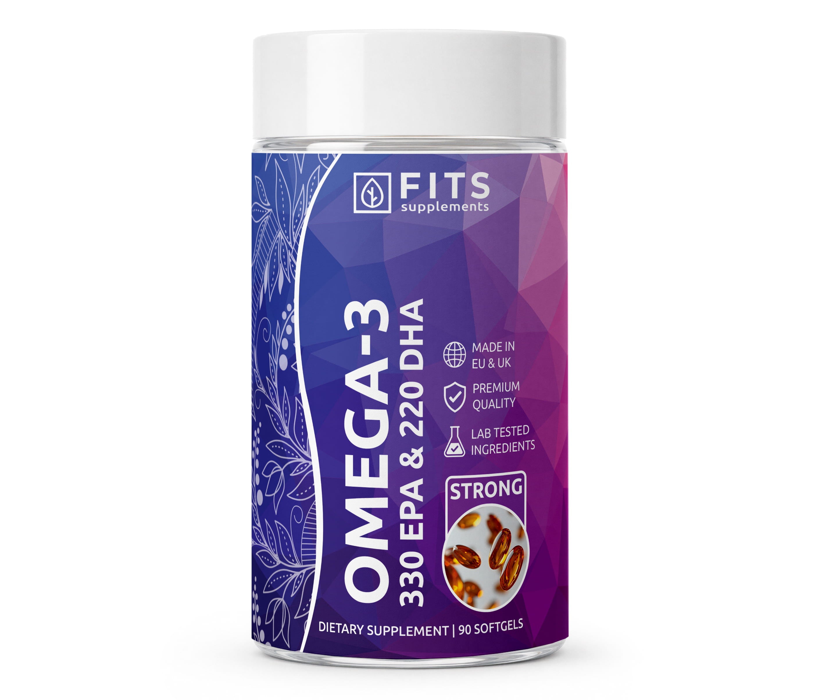 Omega-3 Strong 330 EPA i 220 DHA, 90 kapsułek miękkich