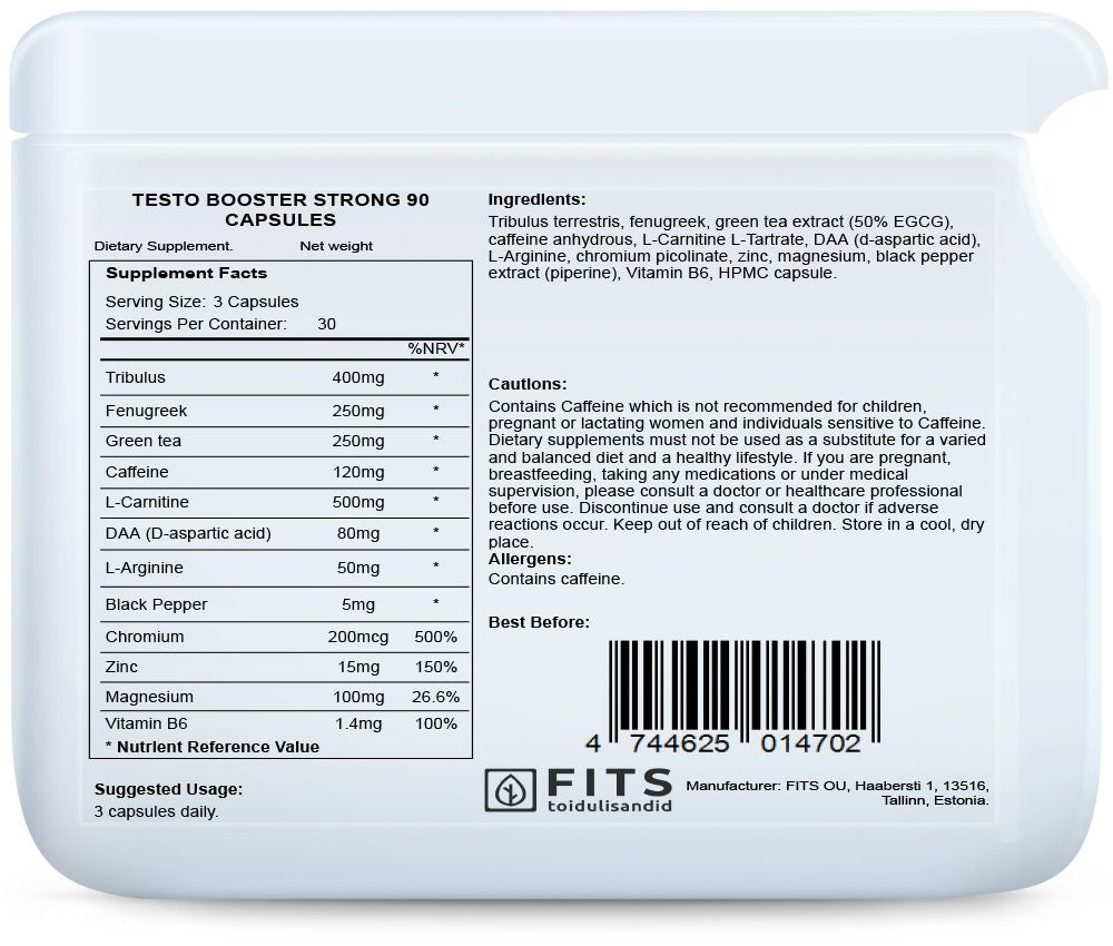 Testo Booster Strong 90 kapsułek