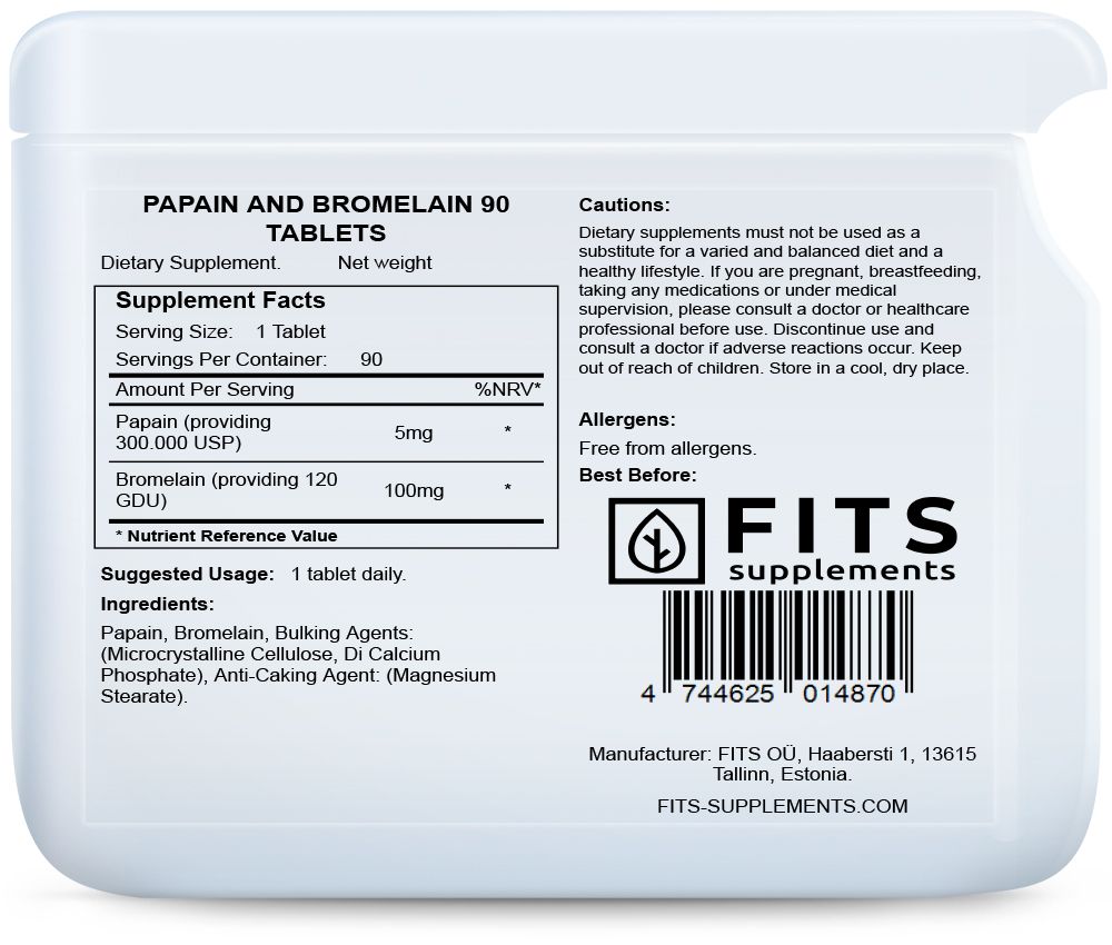 Papaina i Bromelaina 90 tabletek