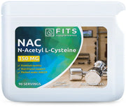 NAC N-Acetyl L-Cysteine 150mg 90 capsules - FITS Dietary Supplements
