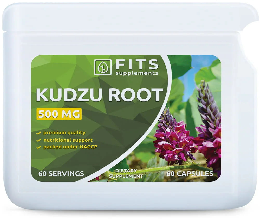 Kudzu Root 500mg 40% Isoflavones 60 capsules - FITS Dietary Supplements