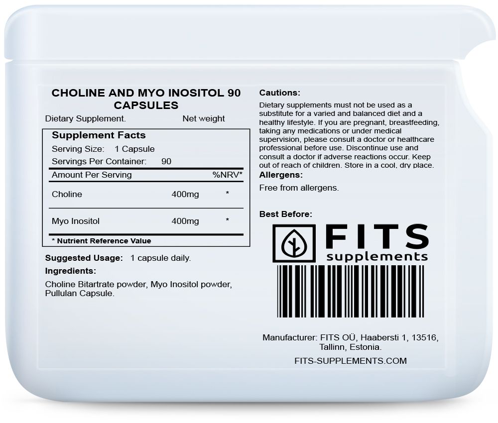Cholina i mio-inozytol 90 kapsułek