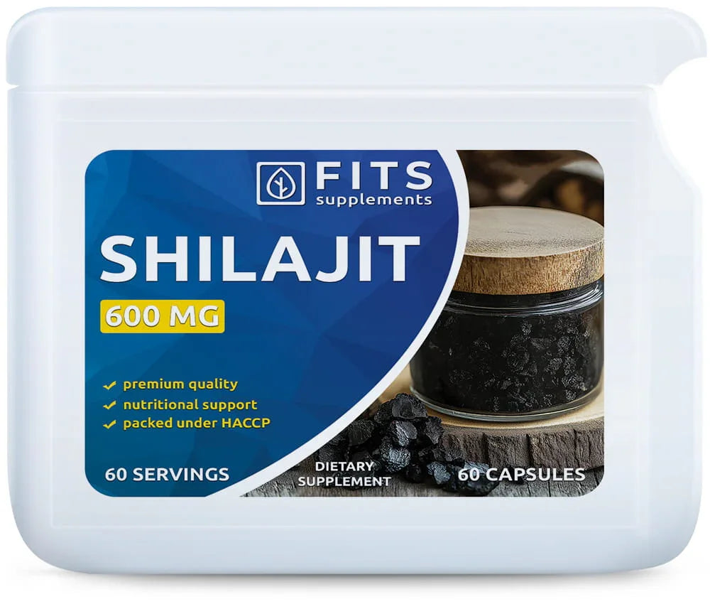 Shilajit Fulvic acid 600mg 60 capsules - FITS Dietary Supplements