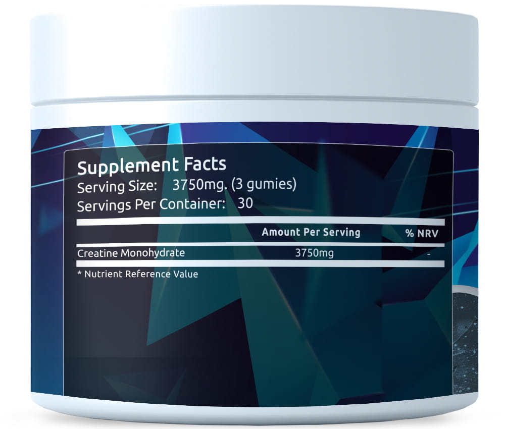 Żelki z monohydratem kreatyny 3750 mg 90 żelków